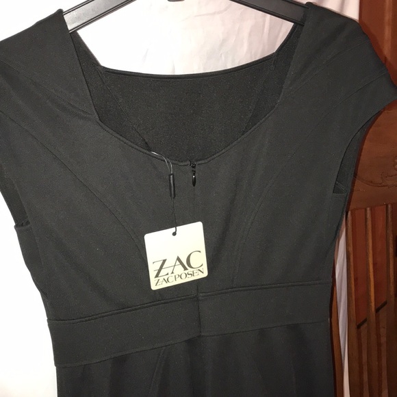 ZAC Zac Posen Black Dress, Minimal Simple Lines - Picture 5 of 7